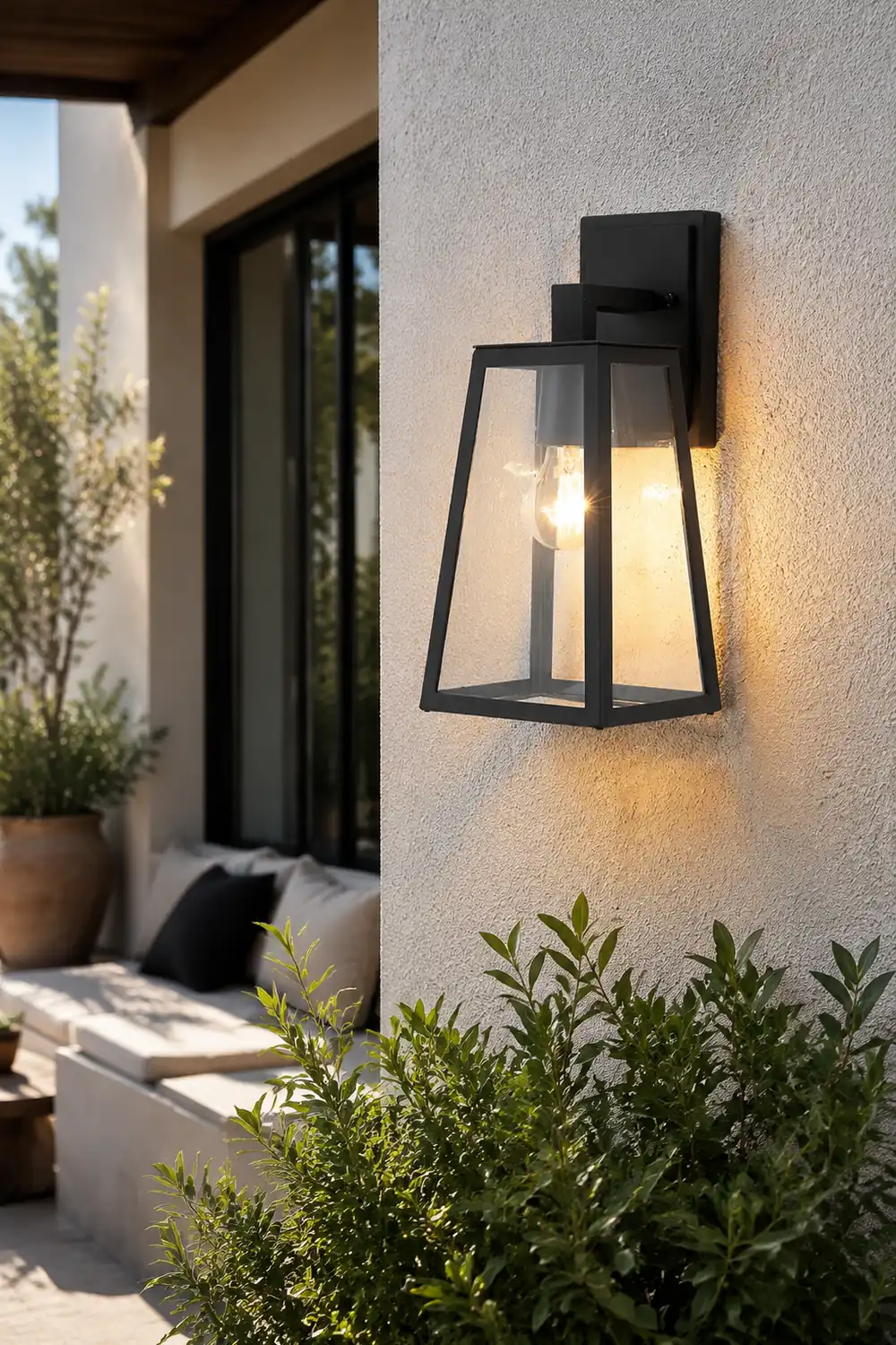Trapezoidal Waterproof LED Vintage Outdoor Wall Light Wall Sconce Lighting - Lumpaz