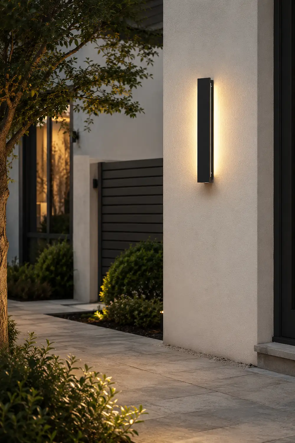 Outdoor Modern Waterproof Long Strip Bright LED Wall Light for Villa Courtyard - Lumpaz