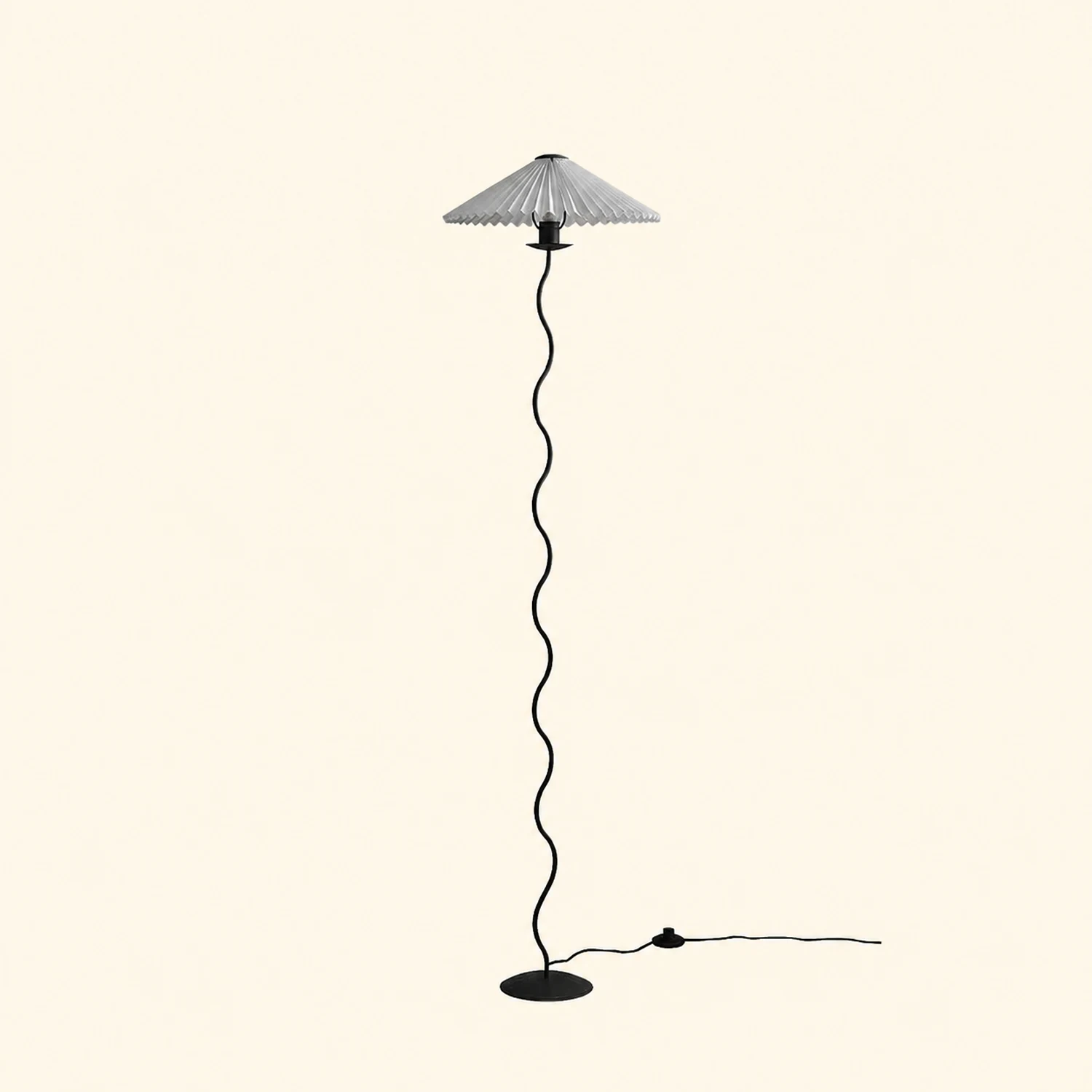 Wiggly Pleated Floor Lamp - Lumpaz
