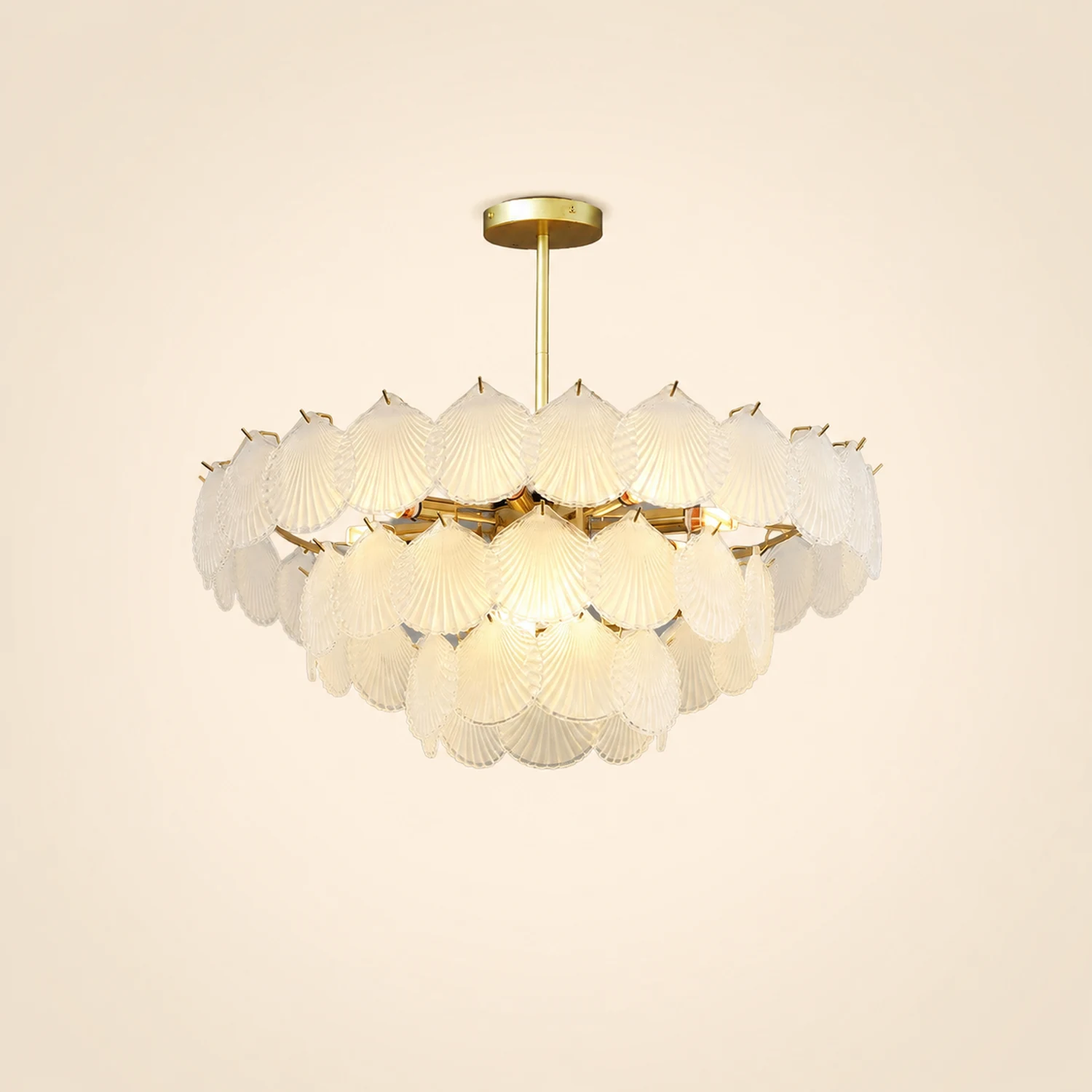 Shell Glass Chandelier - Lumpaz