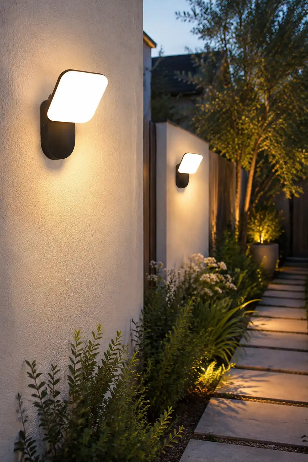 Square LED 12w Waterproof Modern Outdoor Wall Lamp Wall Sconces Lighting - Lumpaz