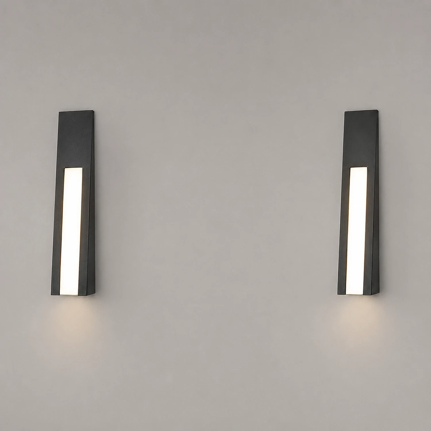 Minimalist LED Waterproof Black Modern Outdoor Wall Lamp Exterior Lights - Lumpaz