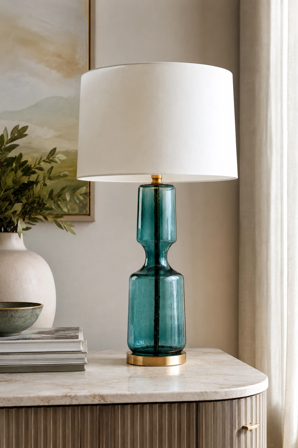 Antero Teal Table Lamp - Lumpaz