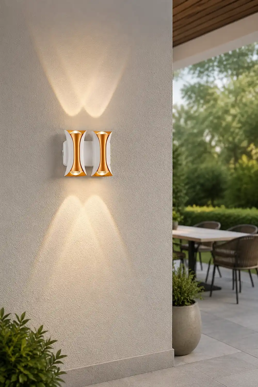 Waterproof Up and Down Lights LED Modern Outdoor Wall Sconce Lighting - Lumpaz