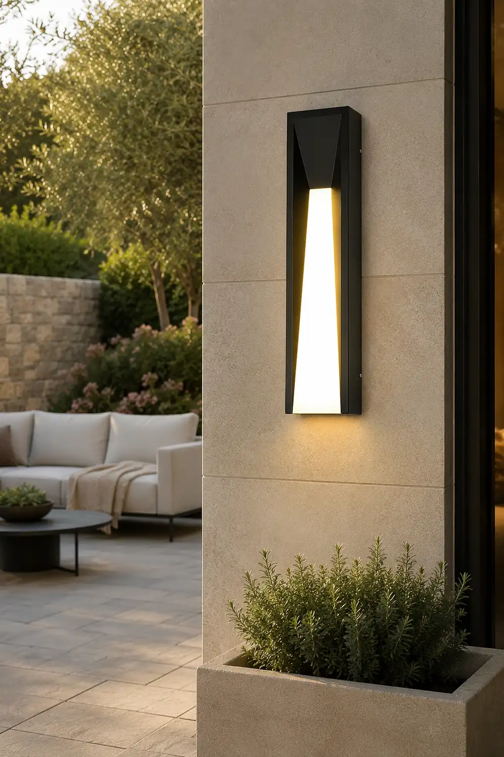 Rectangle 20W LED Waterproof Modern Wall Sconces Lighting Wall Lights Fixture - Lumpaz