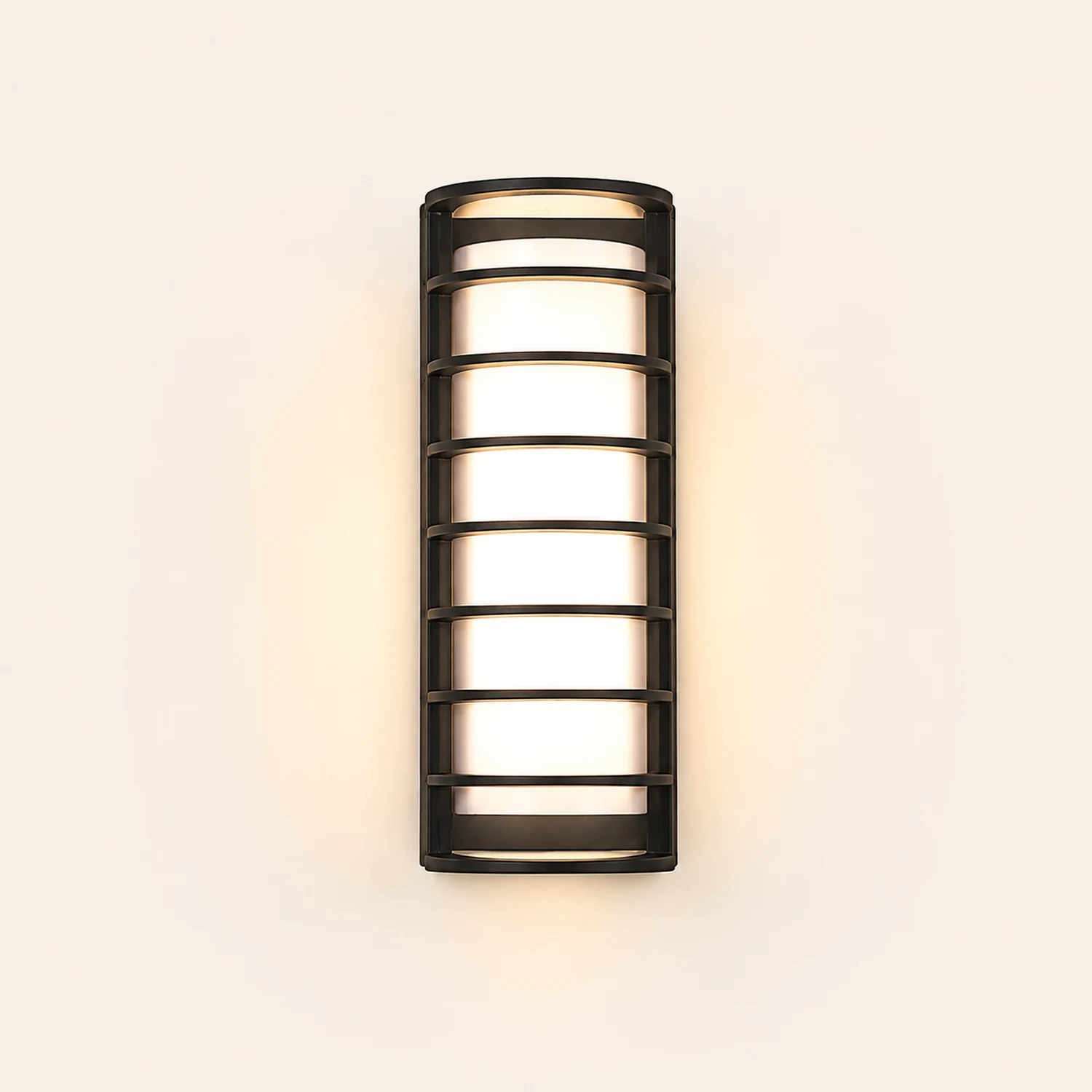 Outdoor Waterproof Double-layer Lampshade Gate Column Exterior Wall Sconces - Lumpaz