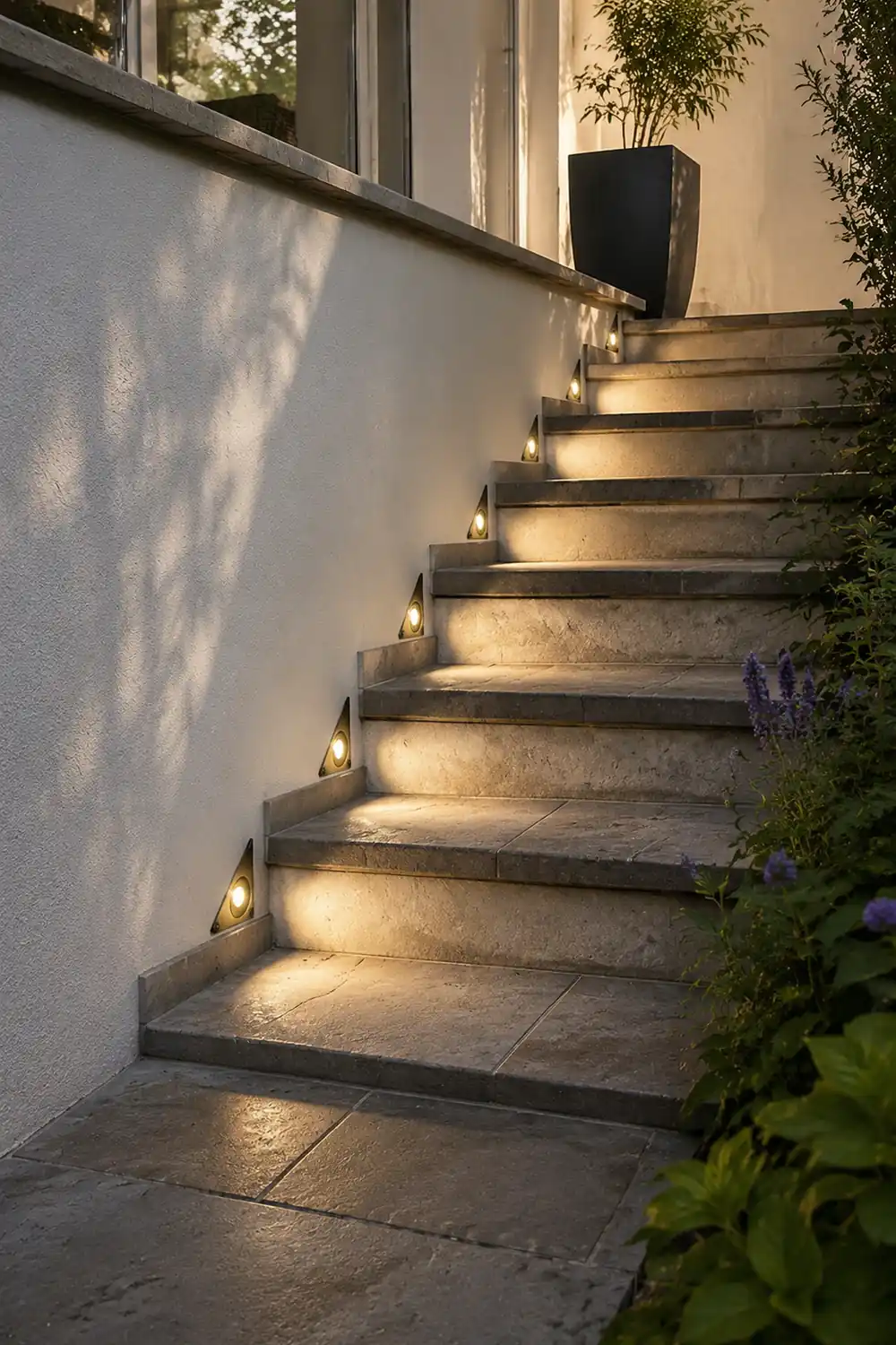 Outdoor LED Embedded Steps Stairs Lights Waterproof for Courtyard Lawn Garden - Lumpaz