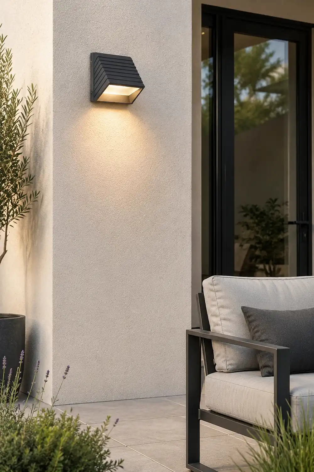 Modern Minimalist Outdoor Waterproof LED Wall Light for Villa Garden Balcony Stairs - Lumpaz