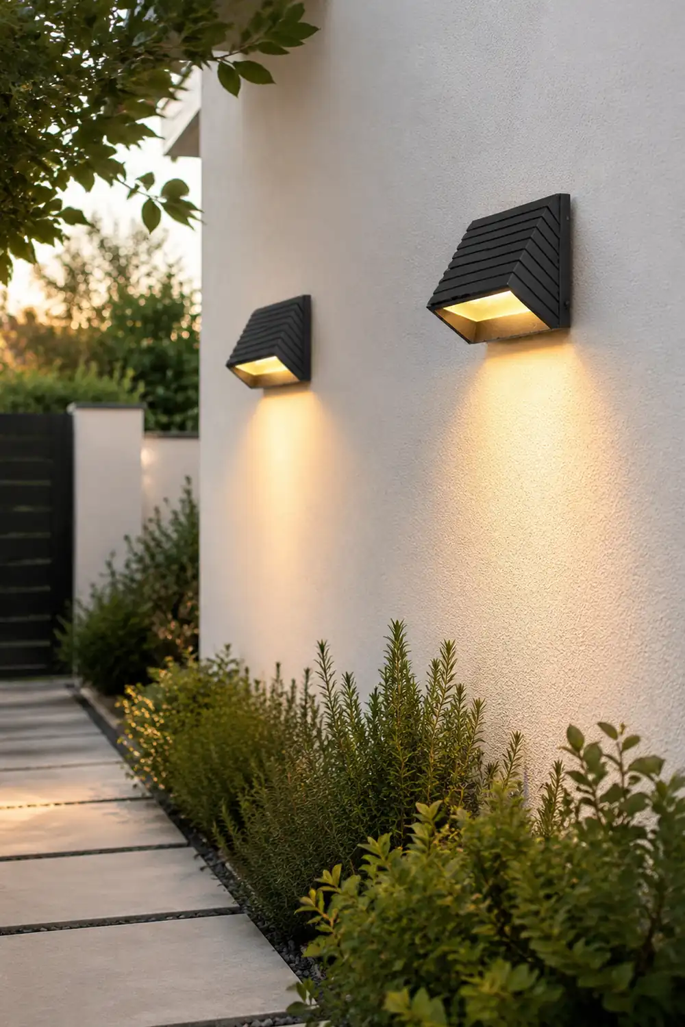 Modern Minimalist Outdoor Waterproof LED Wall Light for Villa Garden Balcony Stairs - Lumpaz