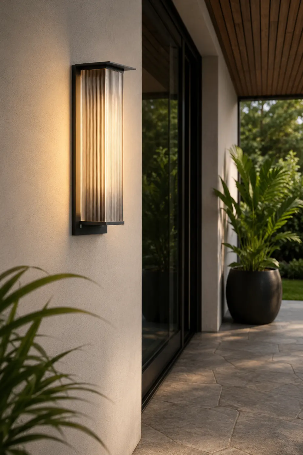Rectangular Waterproof LED 3w Modern Outdoor Solar Wall Sconces Lighting - Lumpaz