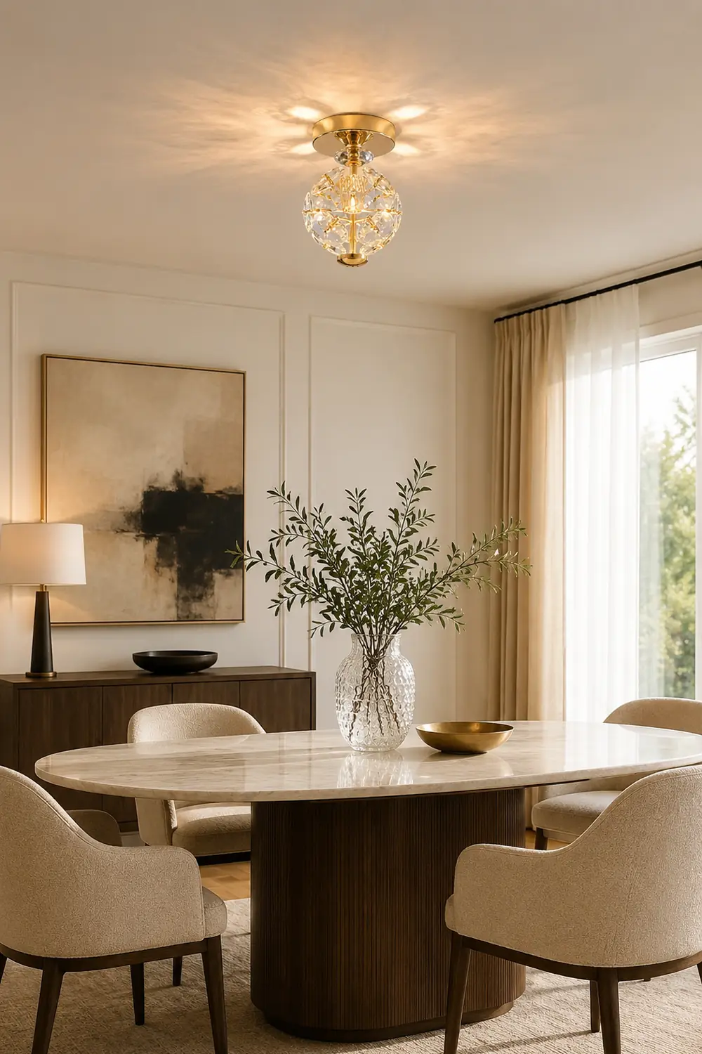 Crystal Ball Ceiling Lamp - Lumpaz