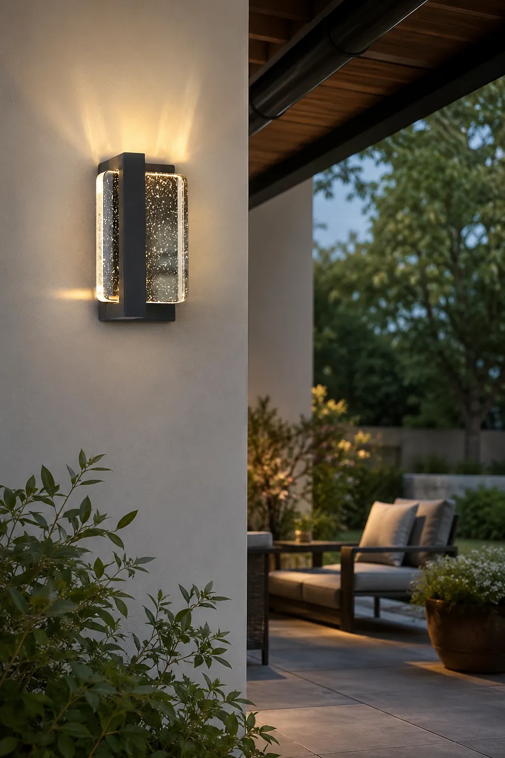 Creative Crystal Waterproof Modern Outdoor Wall Lamp Wall Sconce Lighting - Lumpaz