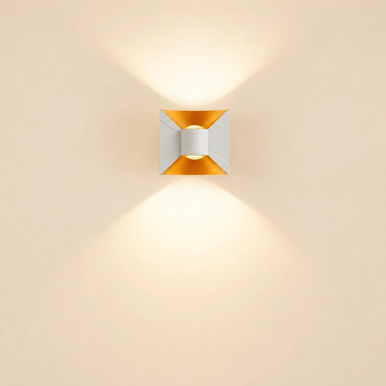 Square Up and Down Lights 6W LED Waterproof Modern Outdoor Sconces - Lumpaz