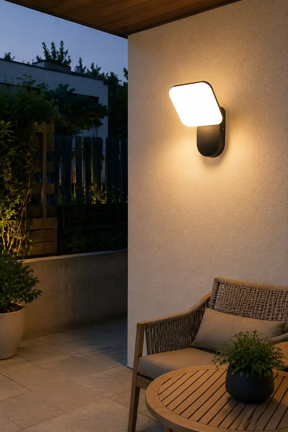 Square LED 12w Waterproof Modern Outdoor Wall Lamp Wall Sconces Lighting - Lumpaz