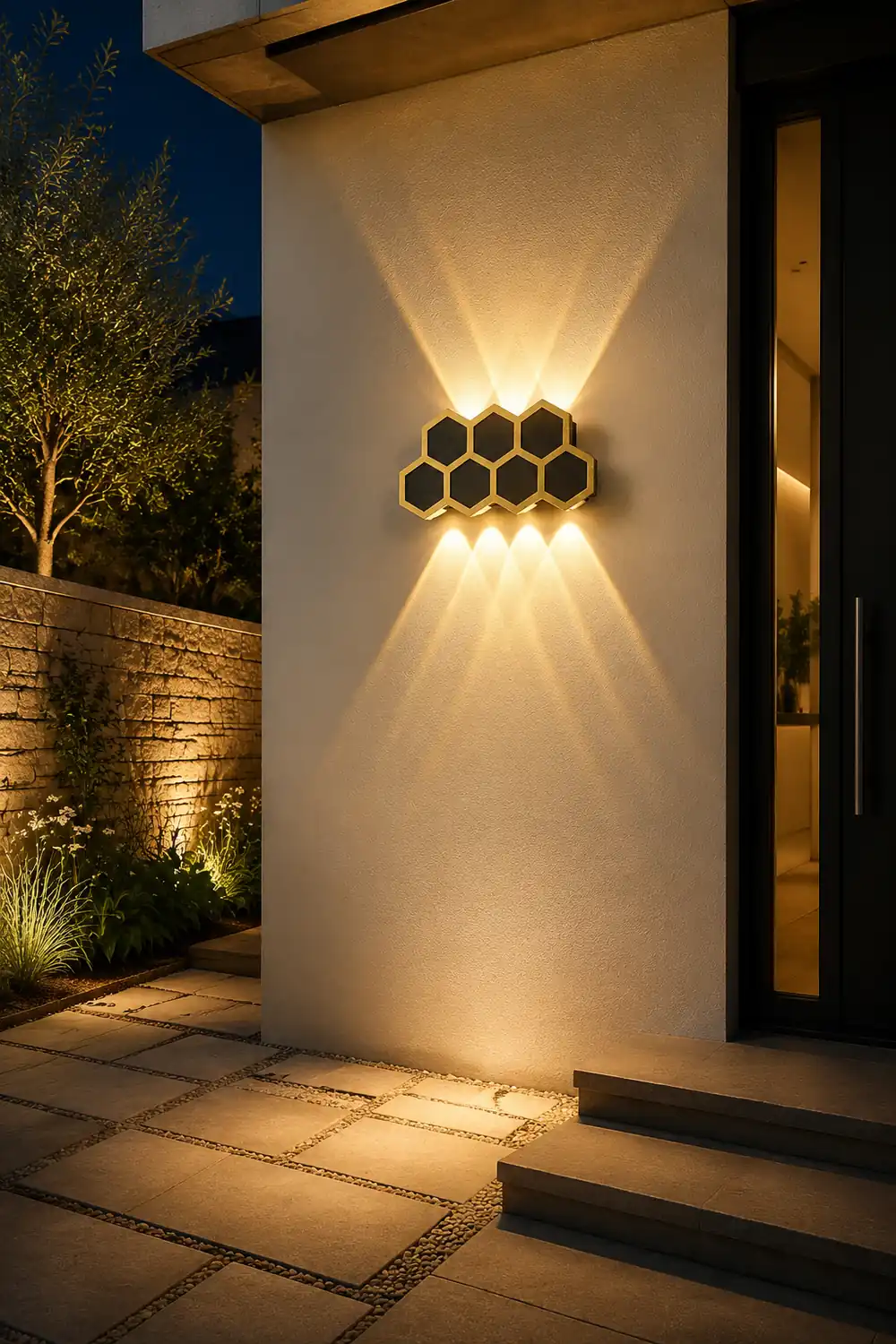 Beehive-shaped LED Up and Down Lights Waterproof Modern Wall Washer Light - Lumpaz