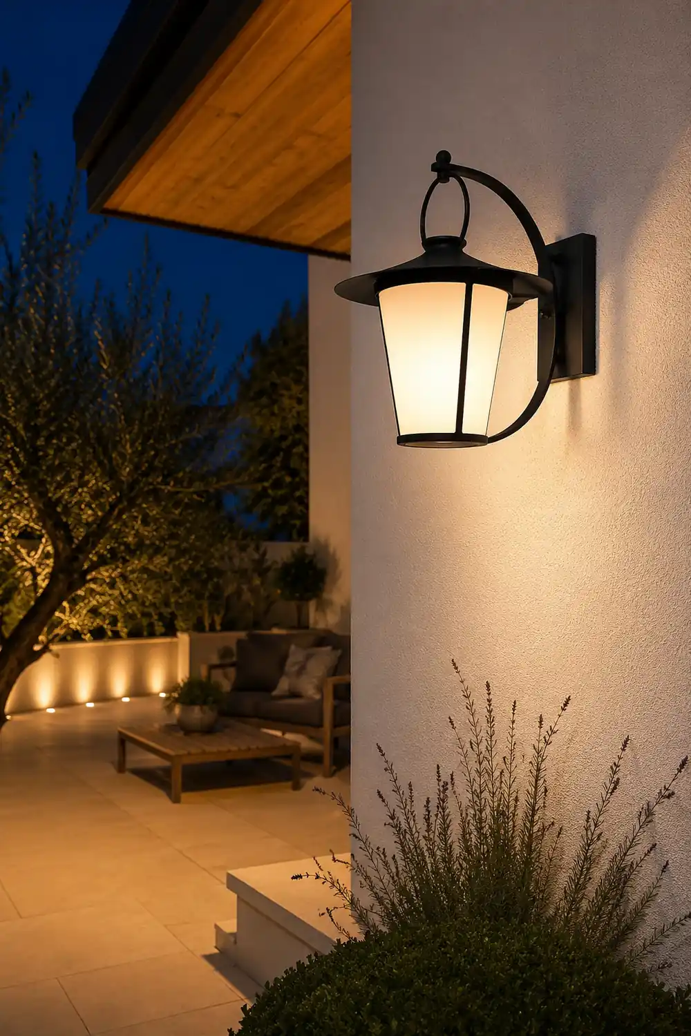 Waterproof Creative Round Glass Shade American Style Outdoor Wall Lamp - Lumpaz