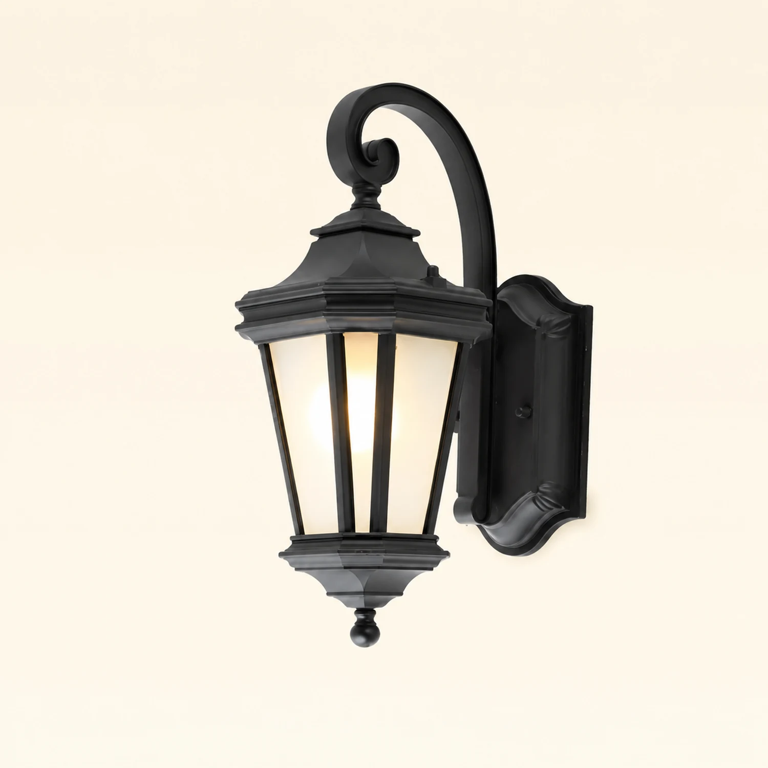 Minimalist Frosted Glass Waterproof European-Style Outdoor Wall Lamp - Lumpaz