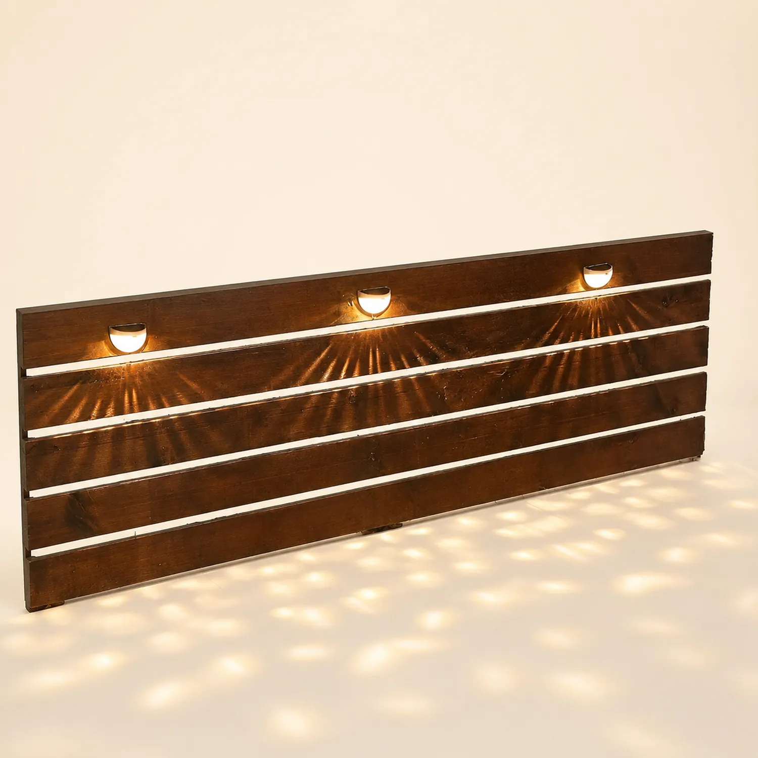 4 Pcs Solar Stair Lights Outdoor Step Lights LED Garden Lights Wall Mounted Lights - Lumpaz