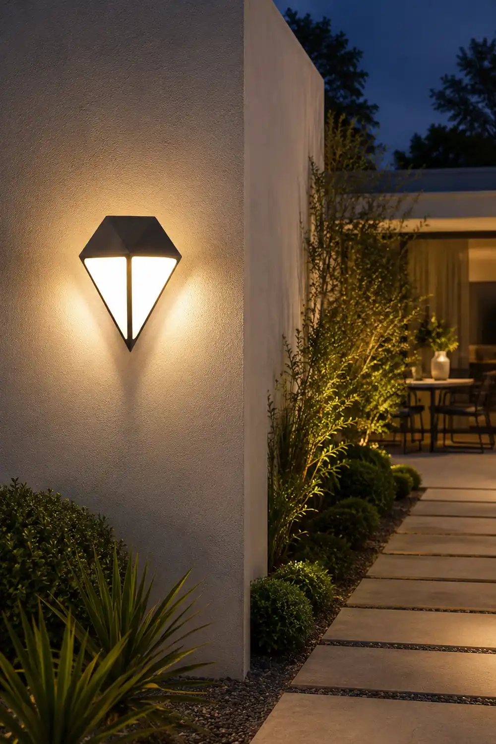 Creative Geometric LED Waterproof Modern Outdoor Wall Lamp Wall Lights Fixture - Lumpaz