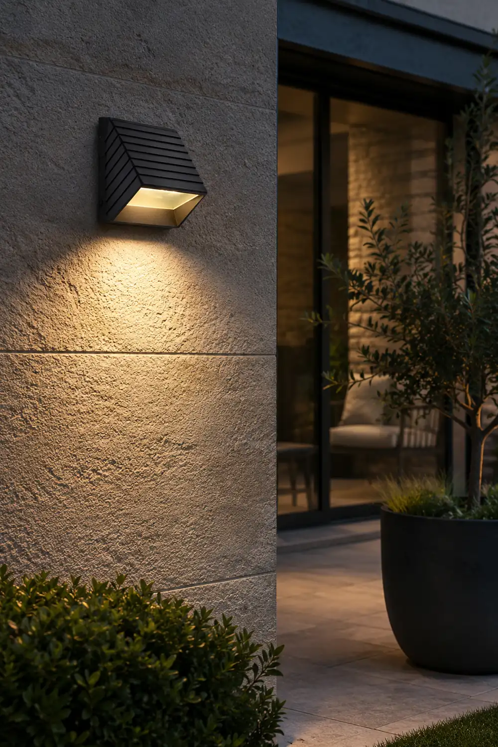 Modern Minimalist Outdoor Waterproof LED Wall Light for Villa Garden Balcony Stairs - Lumpaz