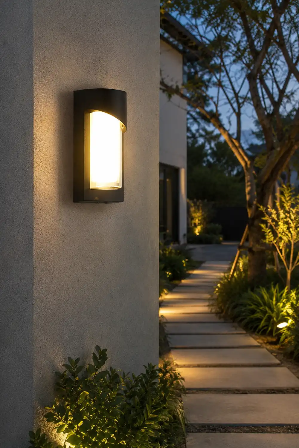 Creative Waterproof LED Black Modern Outdoor Wall Lamp Exterior Lights - Lumpaz