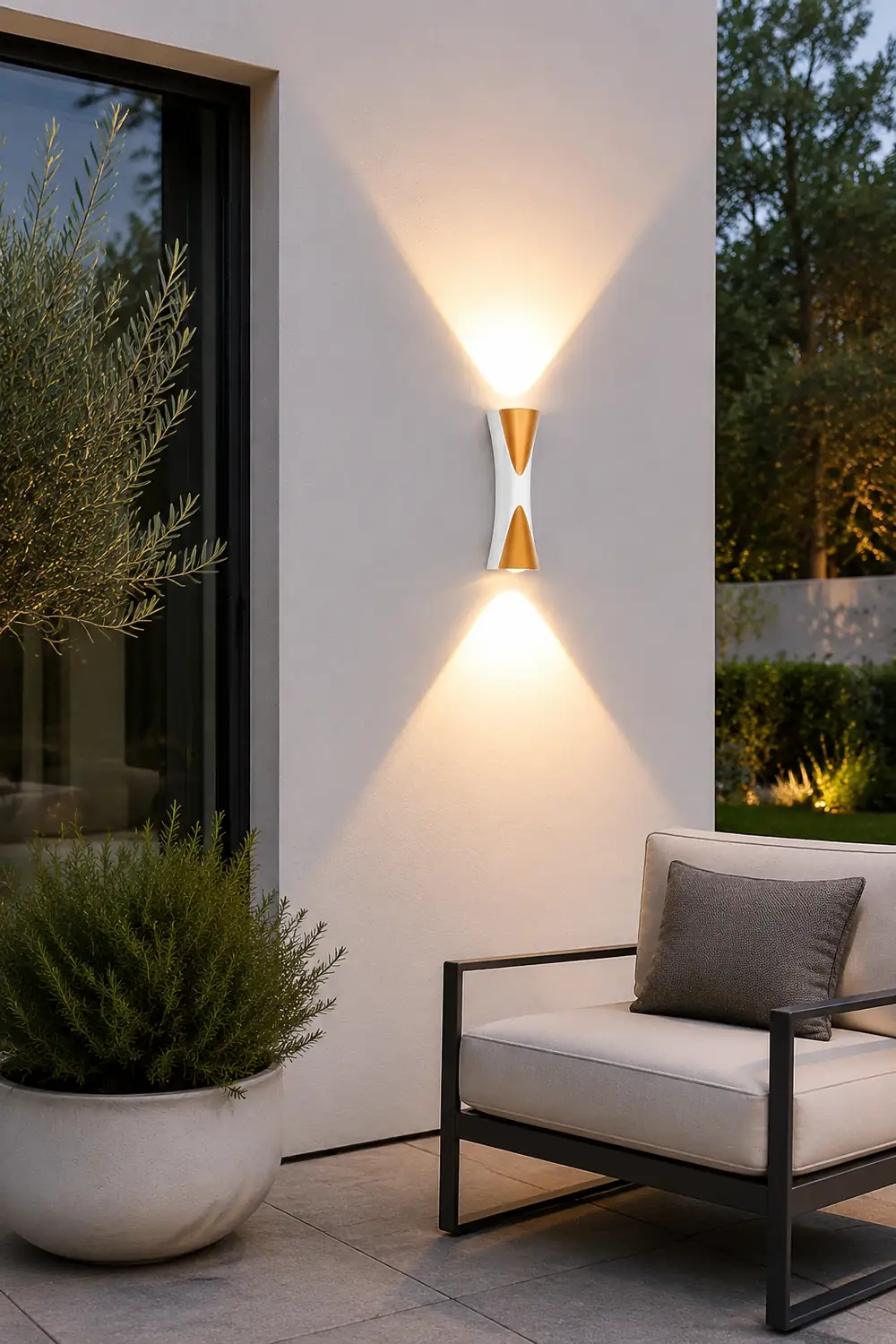 Creative Up and Down Lights LED Waterproof Modern Outdoor Wall Lamp - Lumpaz