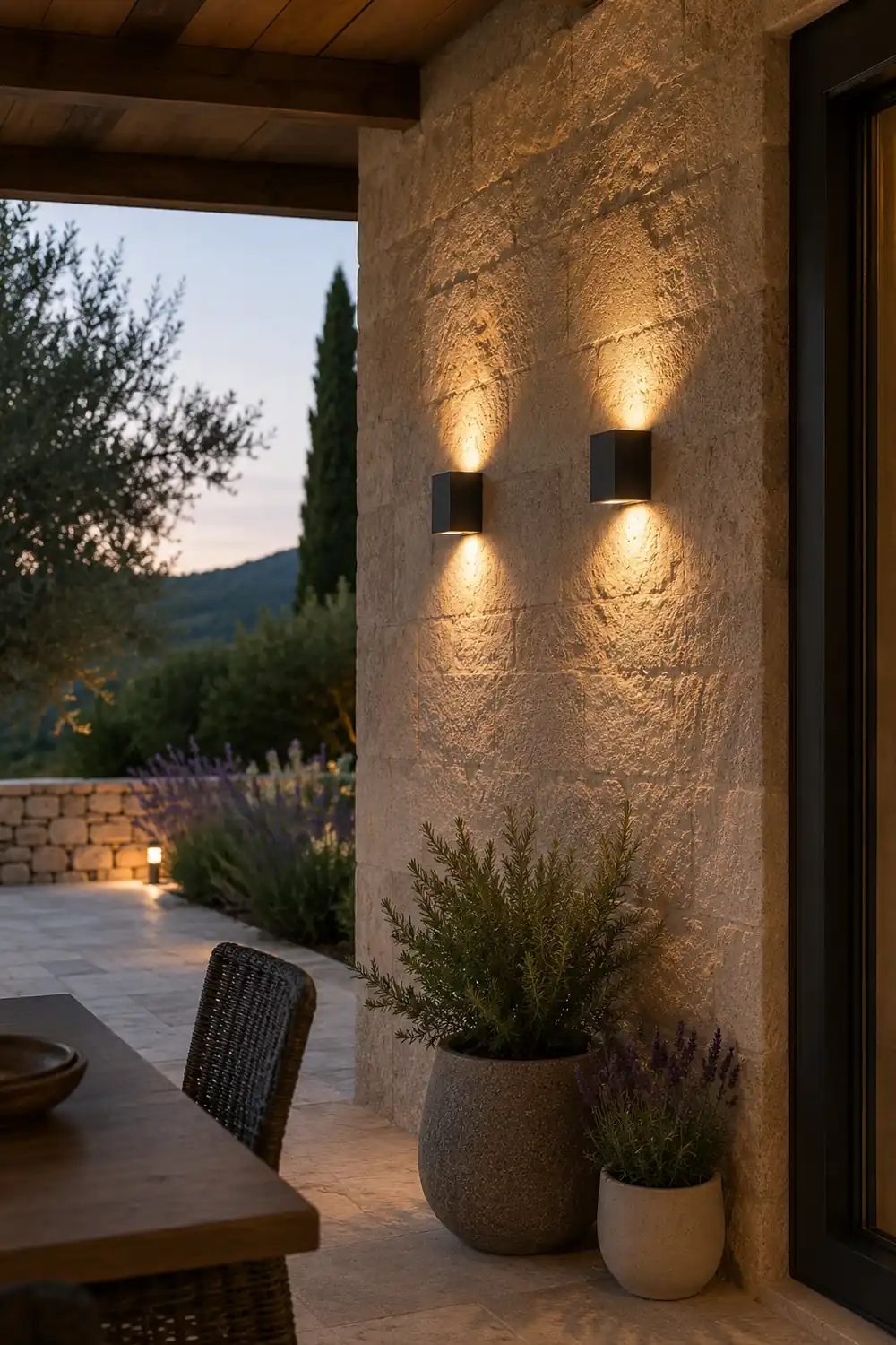 Waterproof Square LED up and down Lighting Modern Outdoor Wall Lights - Lumpaz