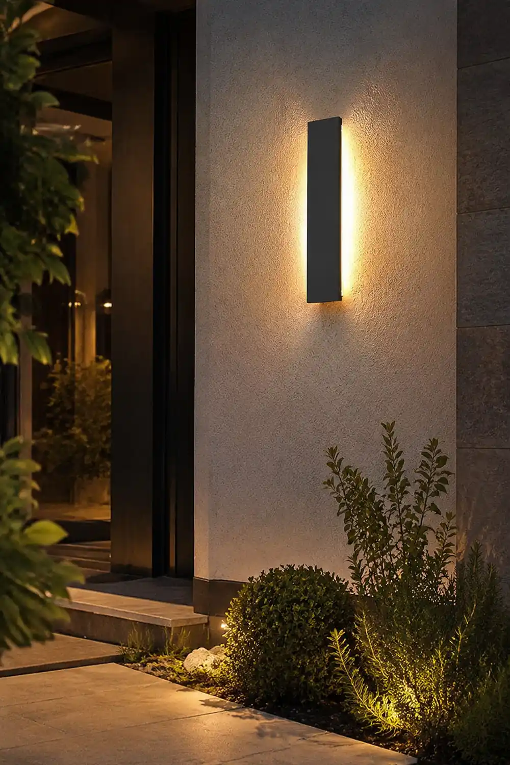 Outdoor Modern Waterproof Long Strip Bright LED Wall Light for Villa Courtyard - Lumpaz