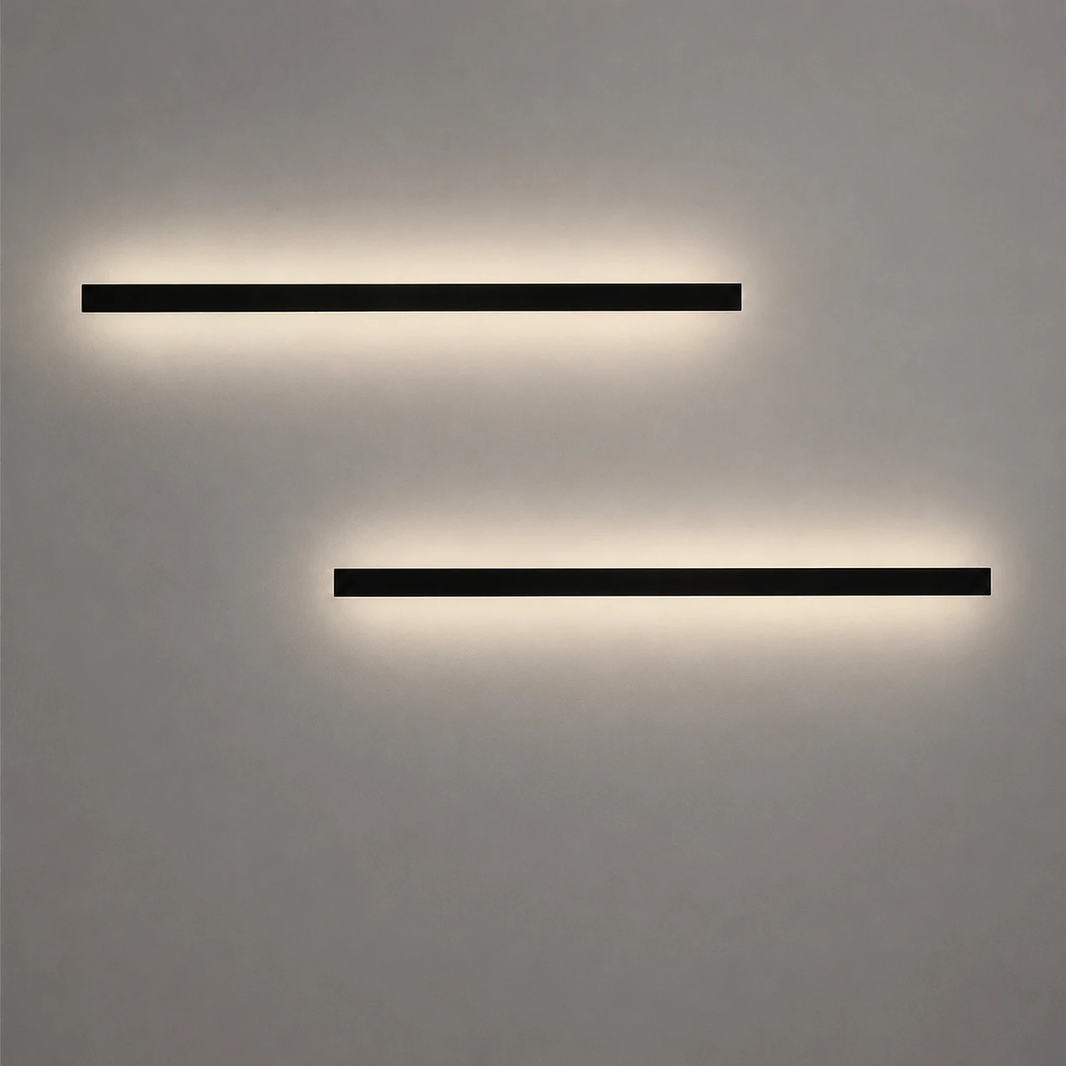 Outdoor Waterproof Long Strip Metal Black Modern LED Outdoor Wall Lights - Lumpaz