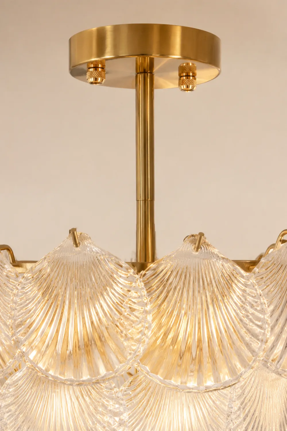 Shell Glass Chandelier - Lumpaz