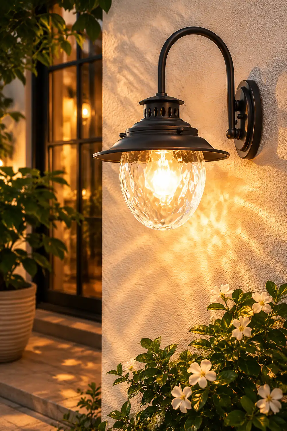 Creative Glass Metal LED Waterproof Modern Outdoor Wall Lamp Wall Sconce Lighting - Lumpaz