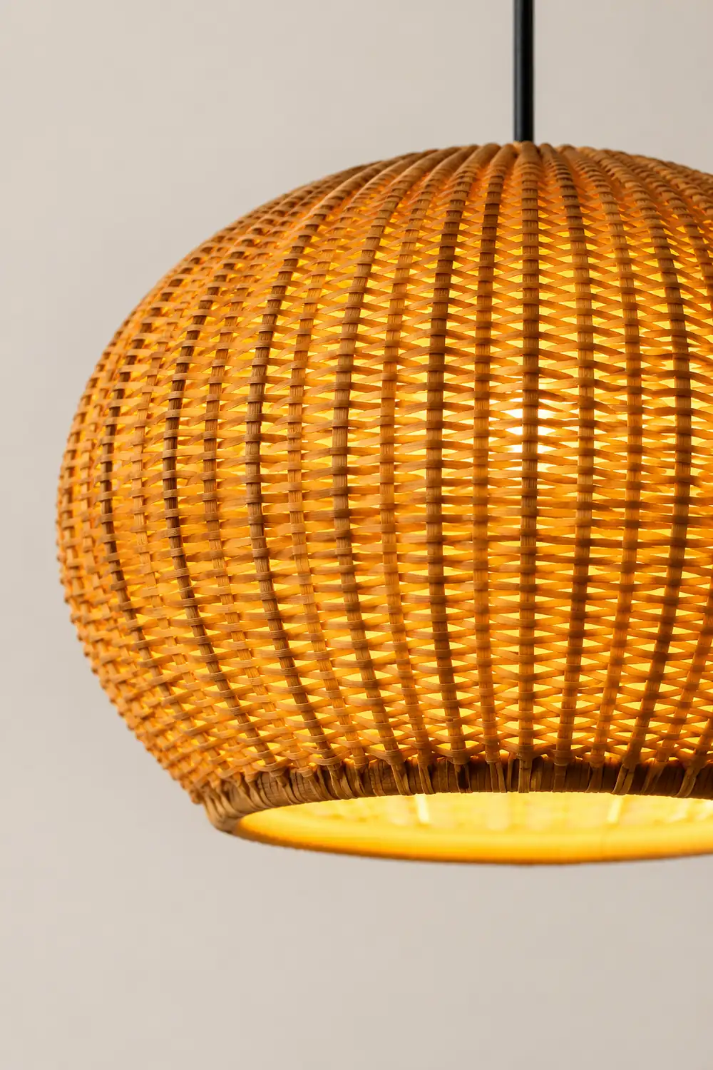 Lantern Shaped Waterproof Rattan Modern Outdoor Wall Lamp Chandelier - Lumpaz