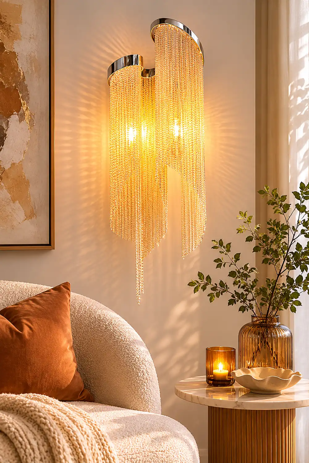 Chain Tassel Wall Lamp - Lumpaz