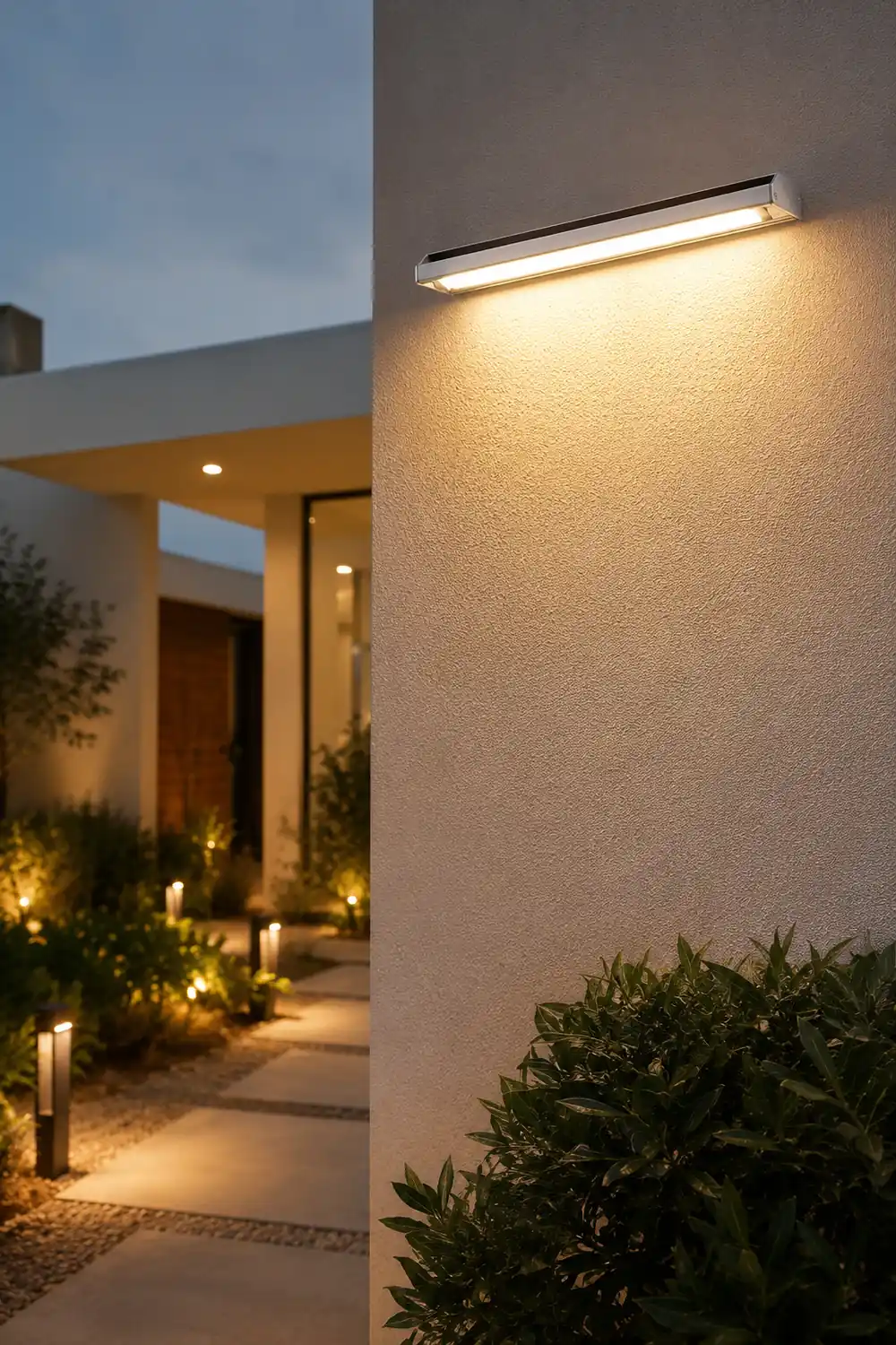 Rectangular Adjustable Waterproof LED Modern Signboard Solar Wall Lamp - Lumpaz