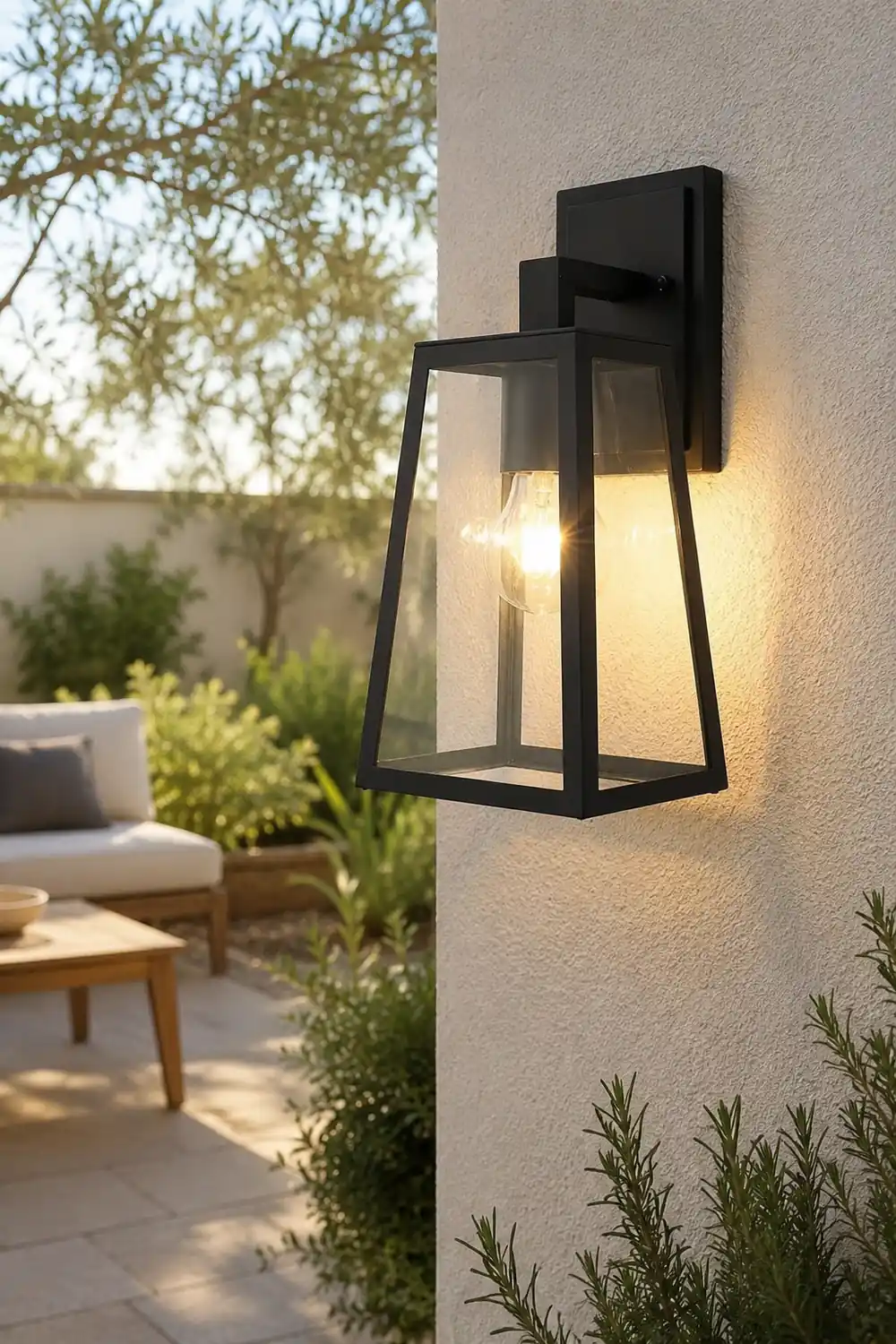 Trapezoidal Waterproof LED Vintage Outdoor Wall Light Wall Sconce Lighting - Lumpaz