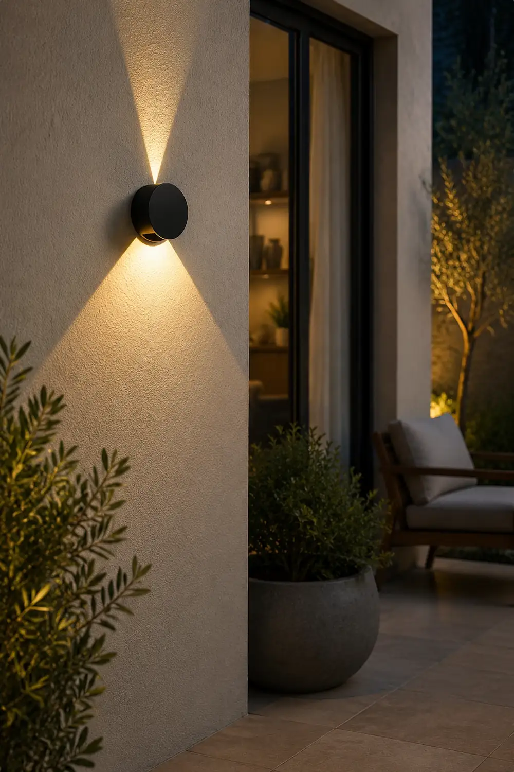 Round Up and Down Lights Waterproof LED Wall Lights for Indoor Outdoor Balcony - Lumpaz