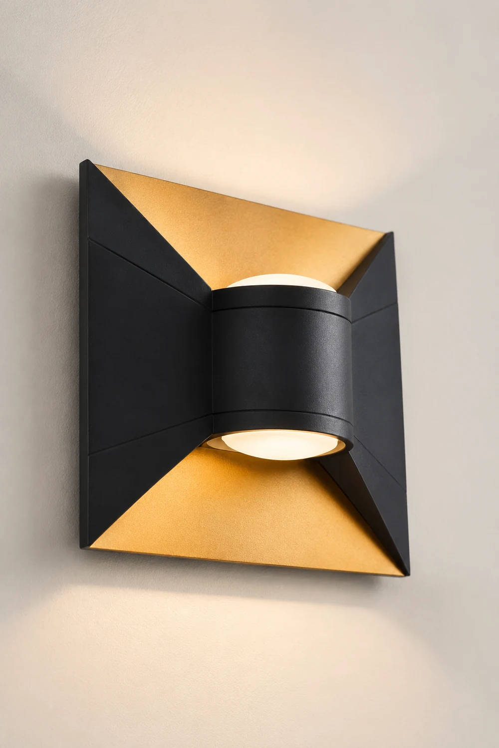 Square Up and Down Lights 6W LED Waterproof Modern Outdoor Sconces - Lumpaz