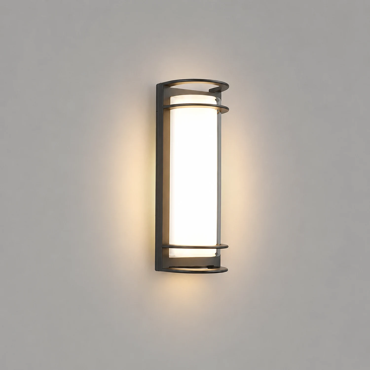 Outdoor Waterproof Double-layer Lampshade Gate Column Exterior Wall Sconces - Lumpaz