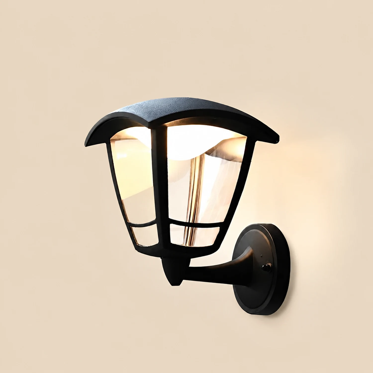 Retro Waterproof Black Vintage Outdoor Wall Lamp Plug in Wall Sconce Lighting - Lumpaz