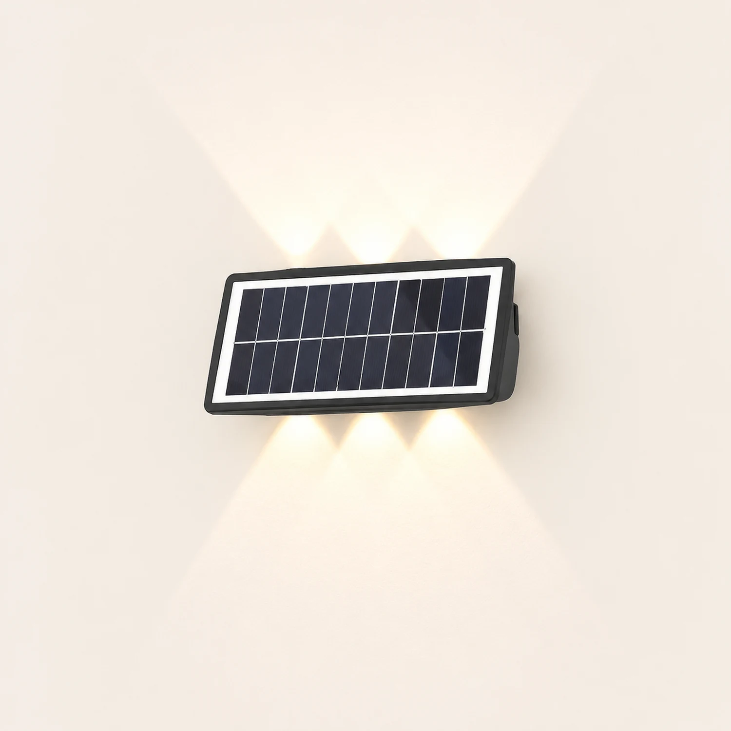 Rectangular Up and Down Lights LED Waterproof Black Modern Wall Lamp - Lumpaz