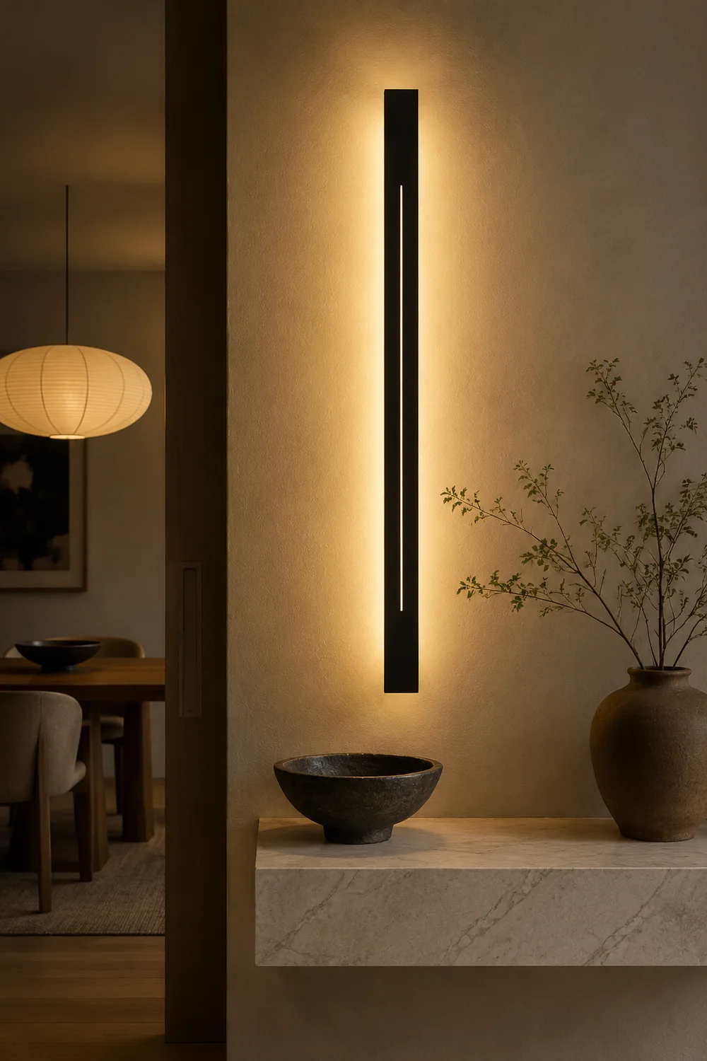 Long Strip Three Step Dimming LED Modern Wall Lights Sconces Lighting - Lumpaz