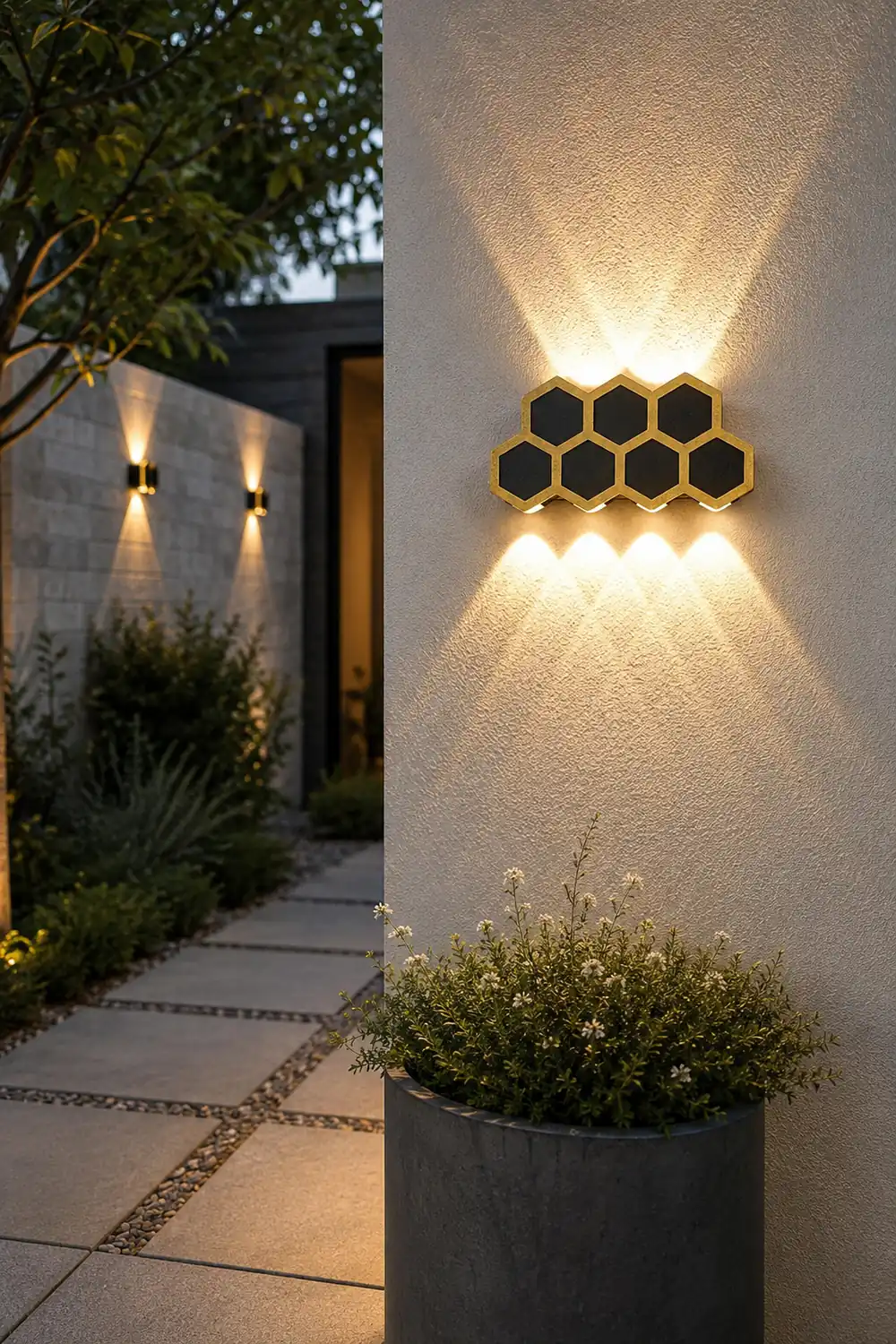 Beehive-shaped LED Up and Down Lights Waterproof Modern Wall Washer Light - Lumpaz