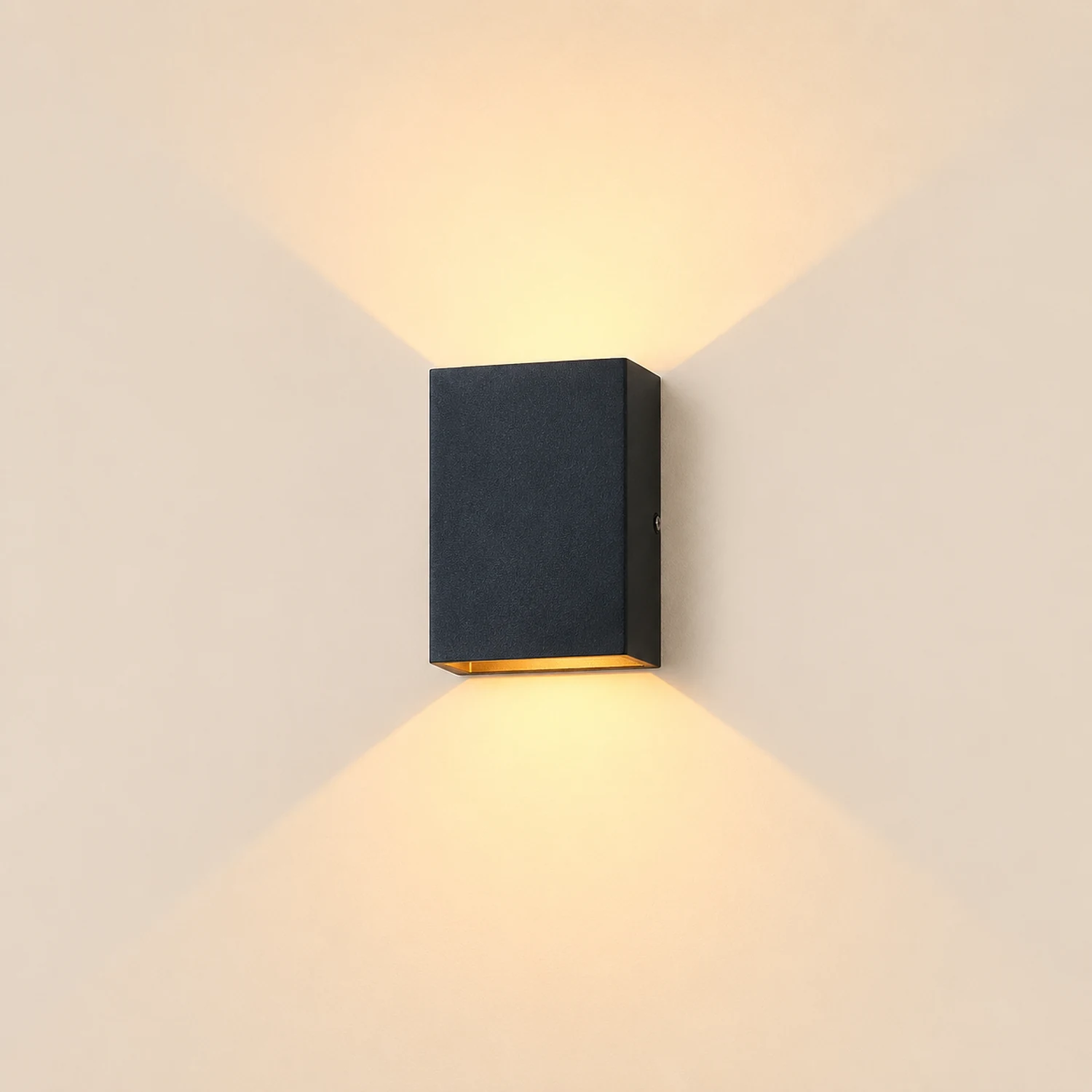 Waterproof Square LED up and down Lighting Modern Outdoor Wall Lights - Lumpaz