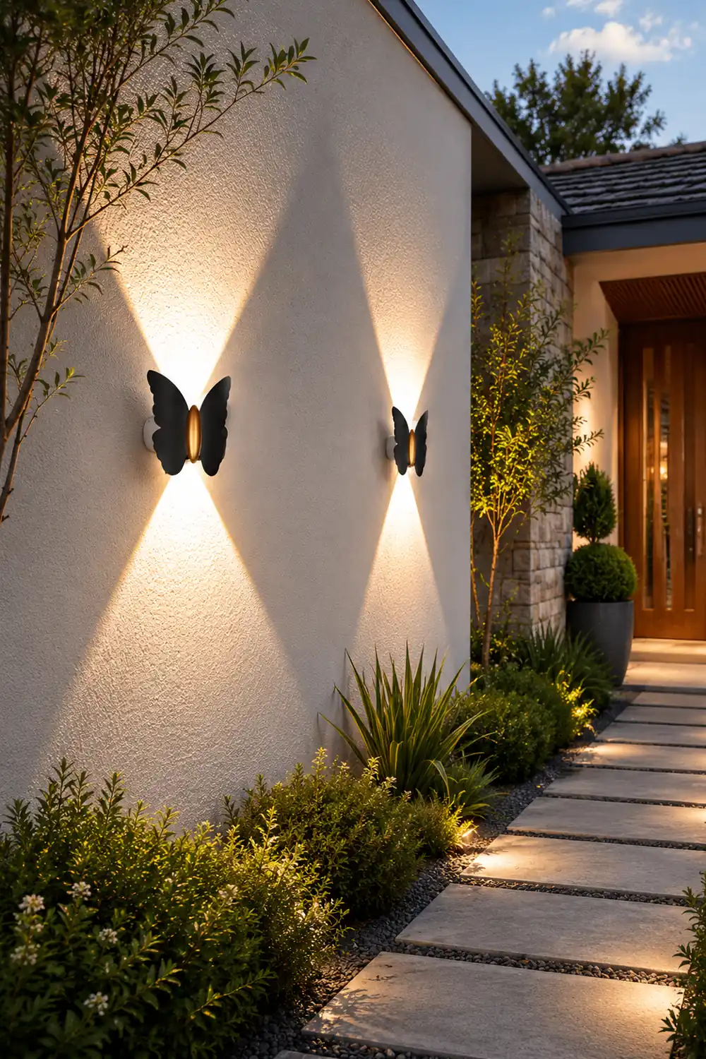 Butterflies Up and Down Light LED Waterproof Outdoor Wall Washer Lights - Lumpaz