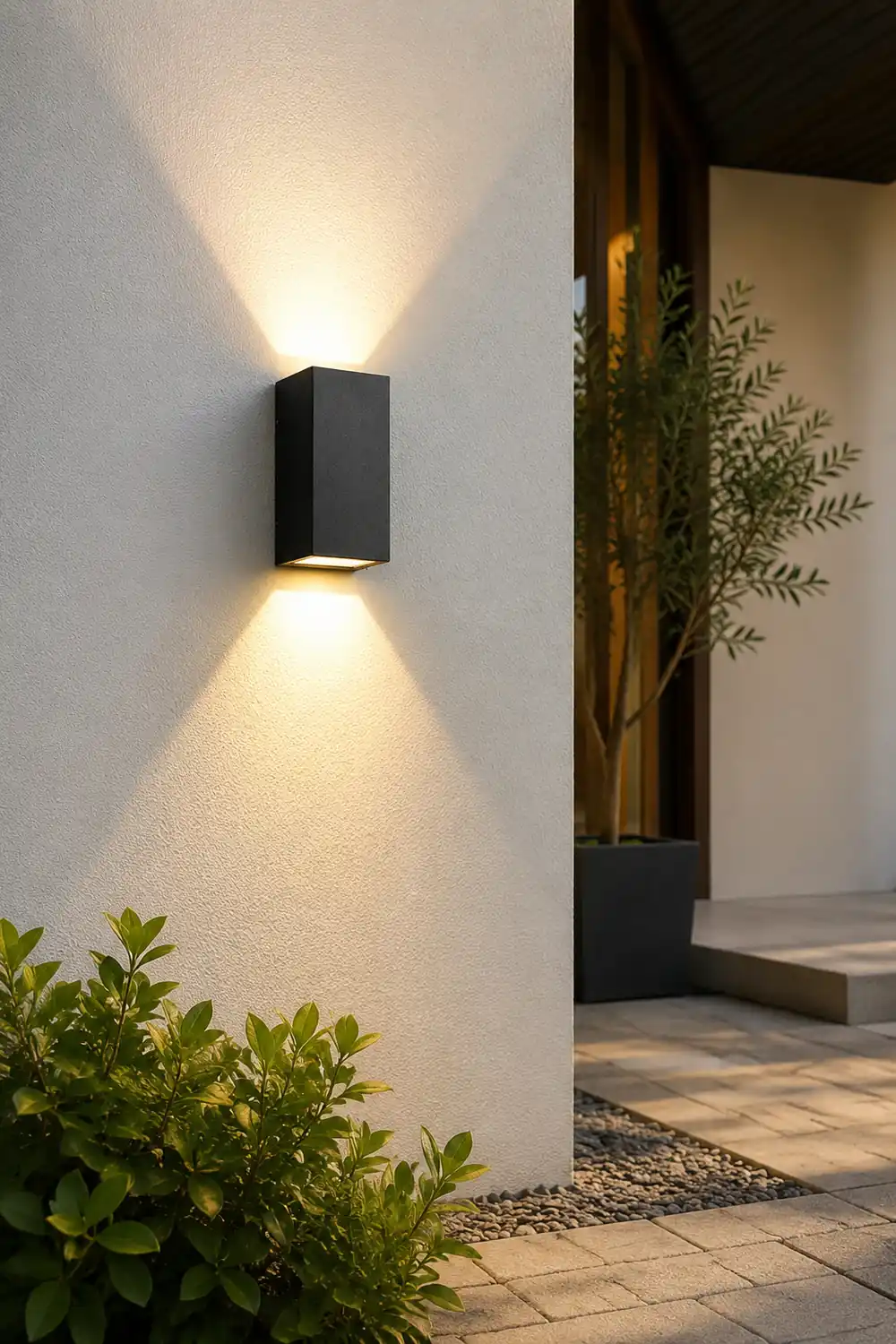 Two Light Effect Optional Waterproof LED Wall Light for Outdoor Villa Courtyard - Lumpaz