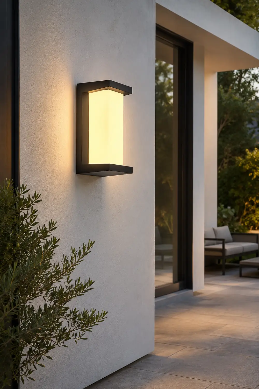 Creative Geometric Waterproof Black Modern Outdoor Wall Lights Wall Lamp - Lumpaz