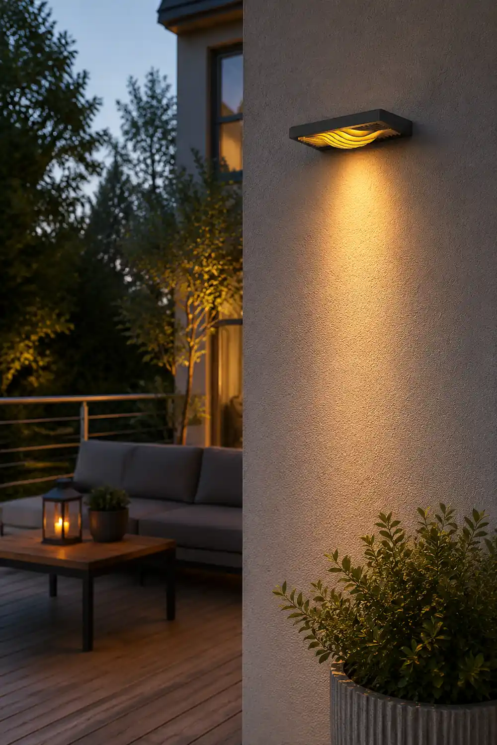 Outdoor LED Waterproof Solar Decorative Lighting Wall Light for Courtyard Balcony Aisle - Lumpaz