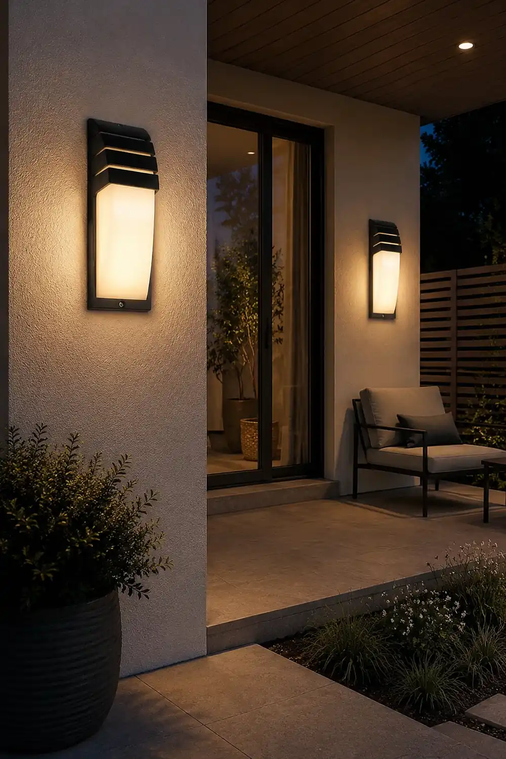Motion Sensor Waterproof LED Wall Lights for Outdoor Balcony Terrace Aisle - Lumpaz