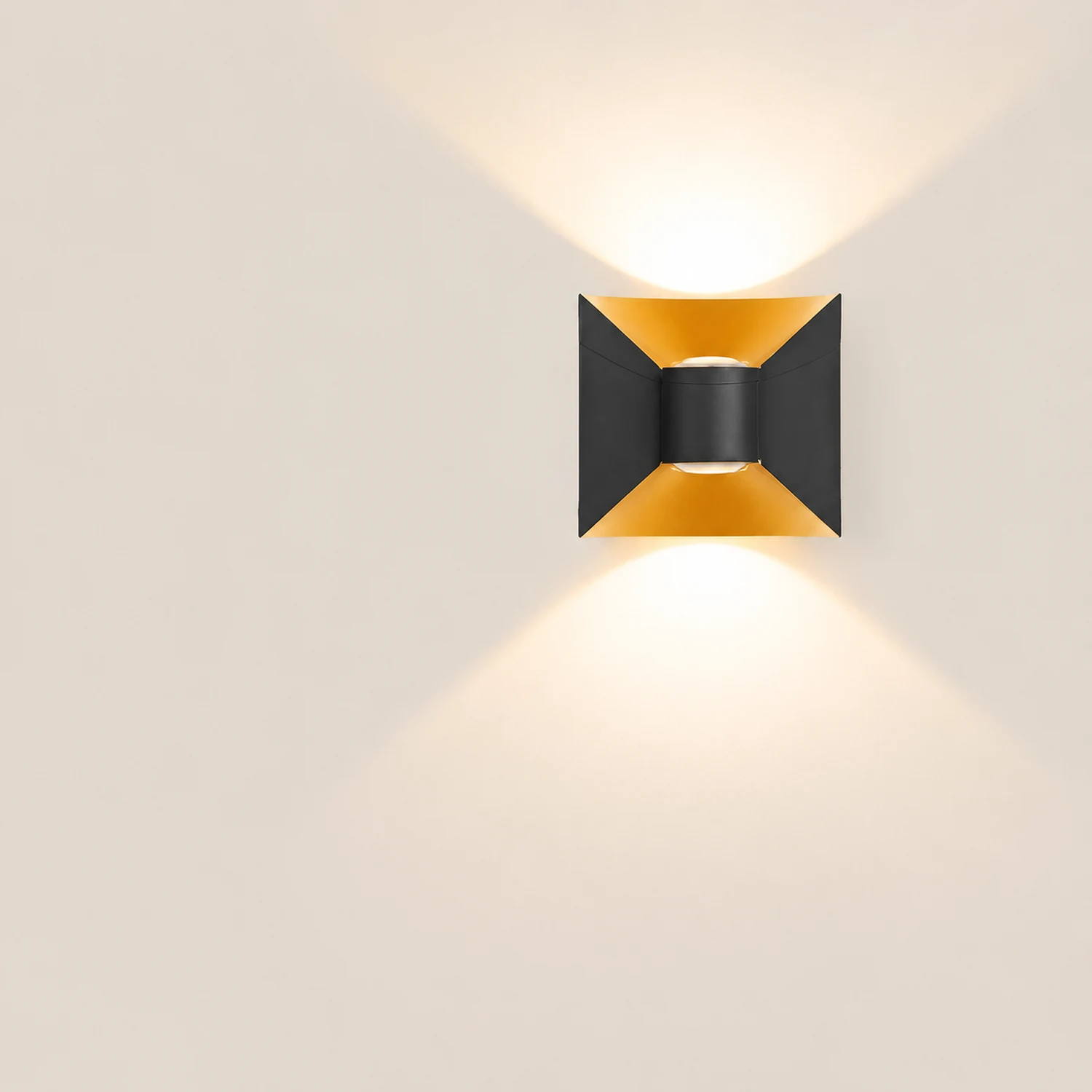 Square Up and Down Lights 6W LED Waterproof Modern Outdoor Sconces - Lumpaz