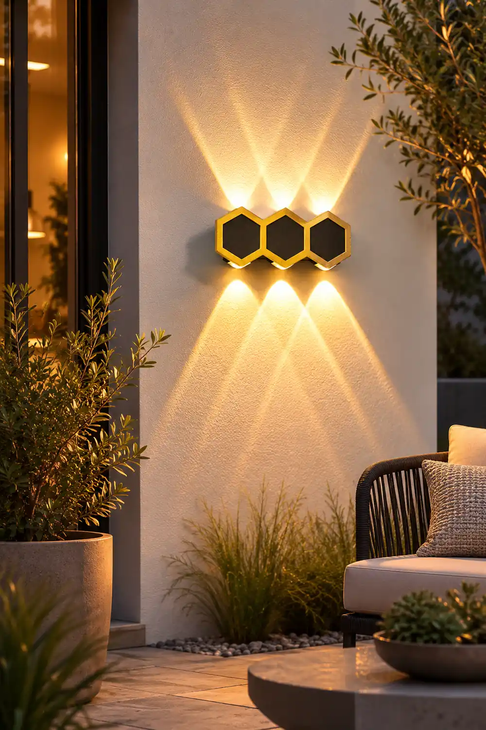Beehive-shaped LED Up and Down Lights Waterproof Modern Wall Washer Light - Lumpaz